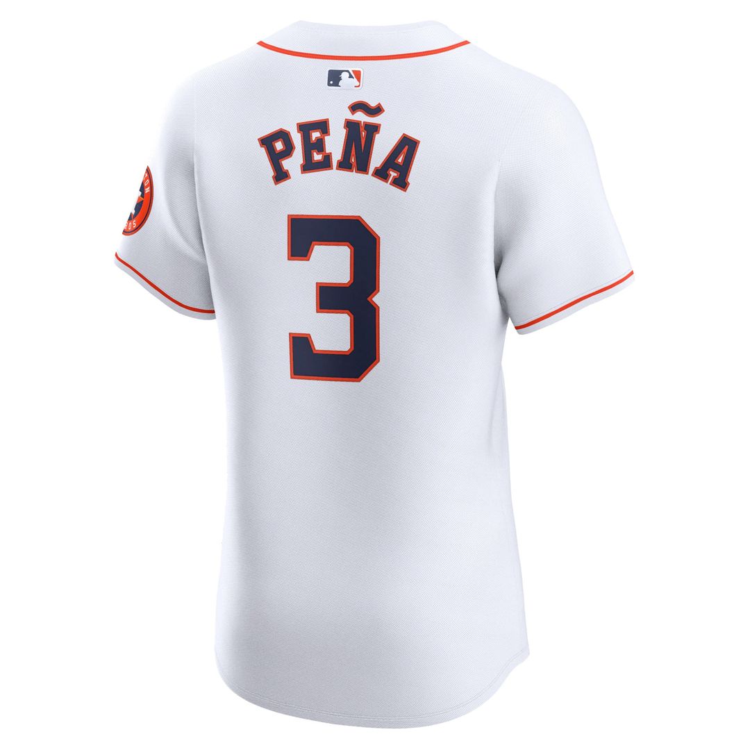 Men's Houston Astros Jeremy Peña Nike White Home Elite Player Jersey