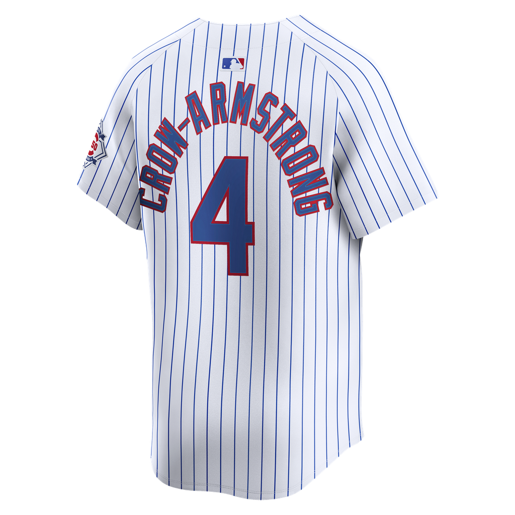 Men's Chicago Cubs Pete Crow-Armstrong Nike White 150th Anniversary Limited Jersey