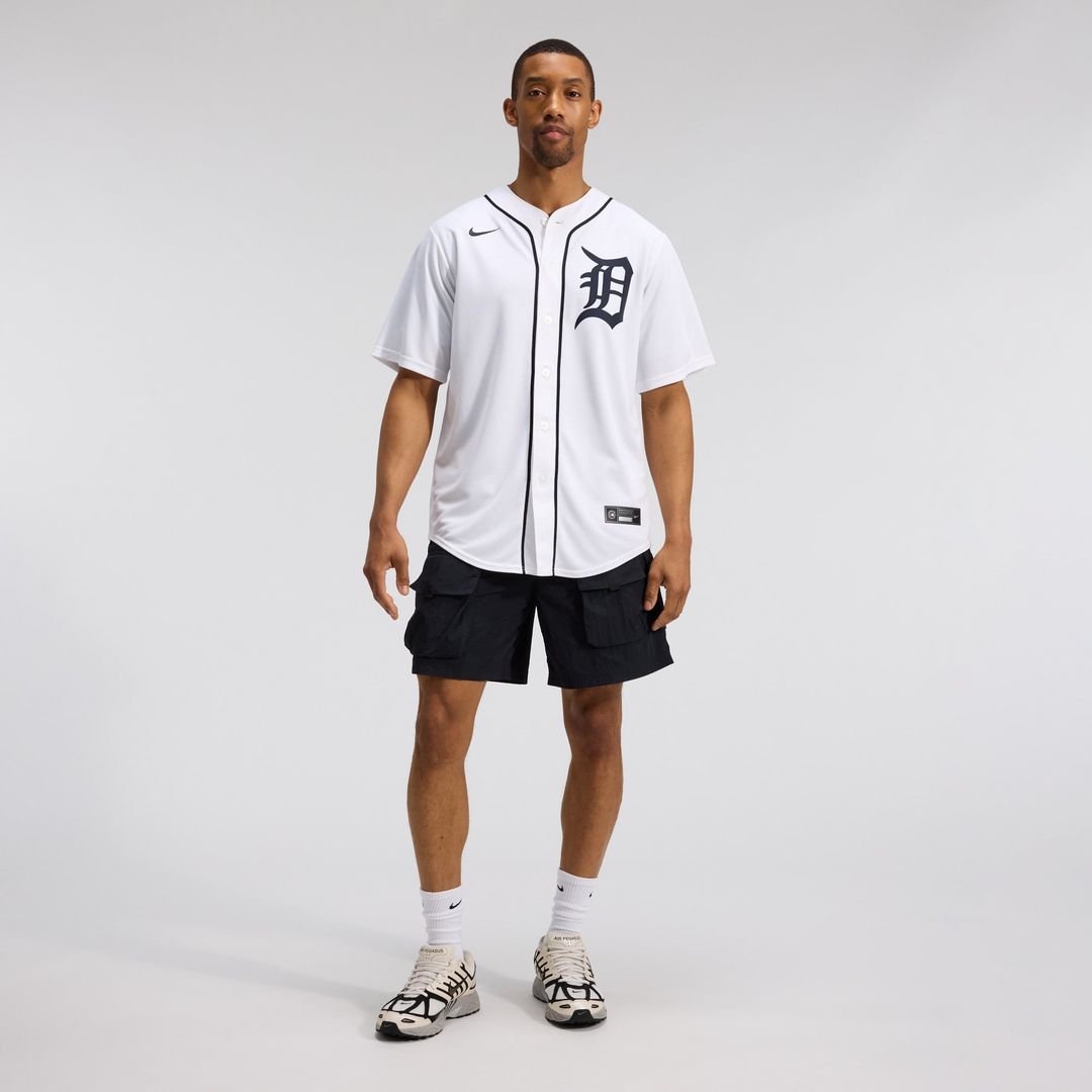 Men's Detroit Tigers Nike White Home Replica Jersey