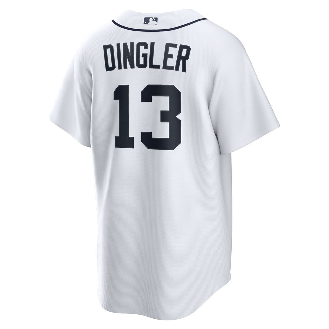 Men's Detroit Tigers Dillon Dingler Nike White Home Replica Jersey