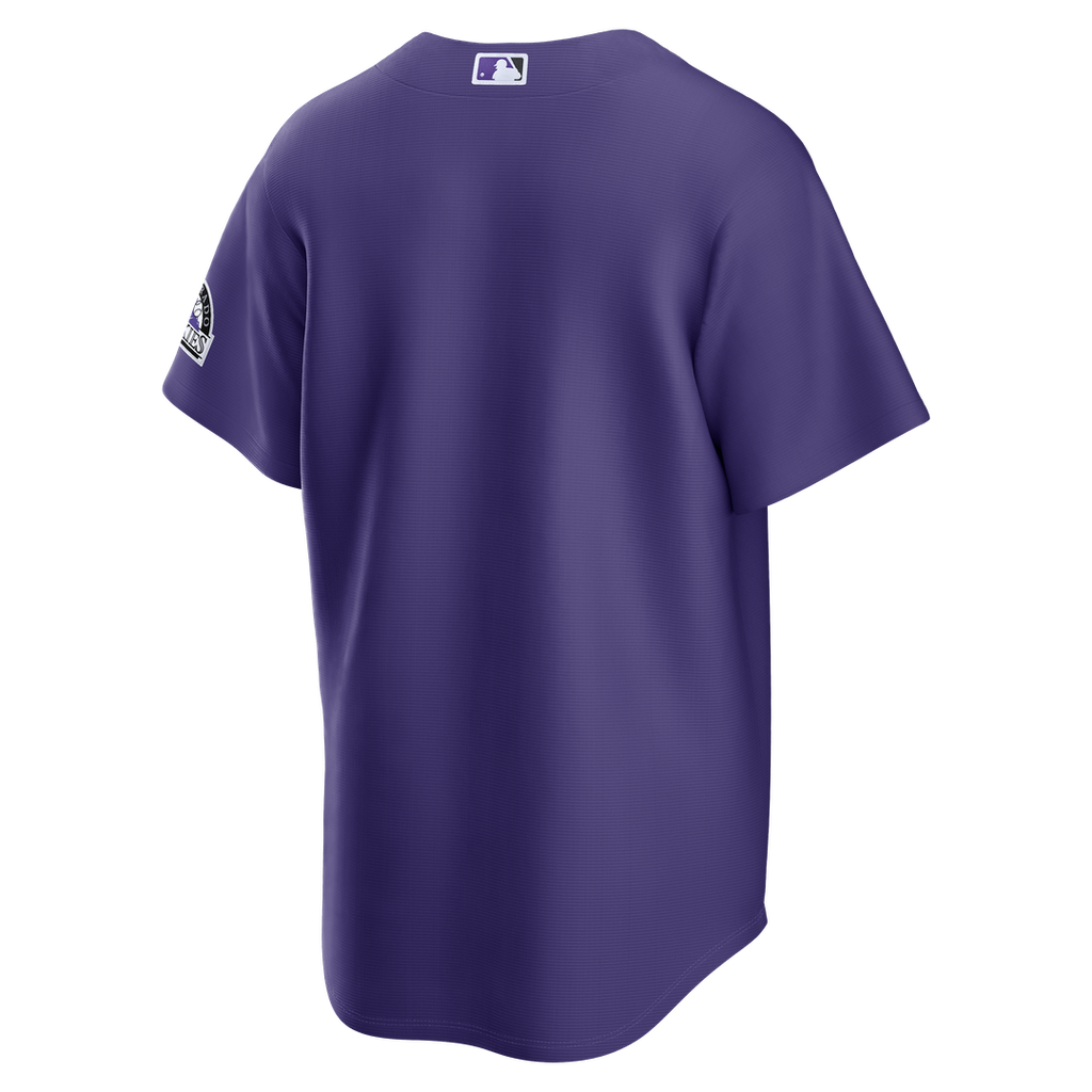Men's Colorado Rockies  Nike Purple Alternate Stadium Jersey