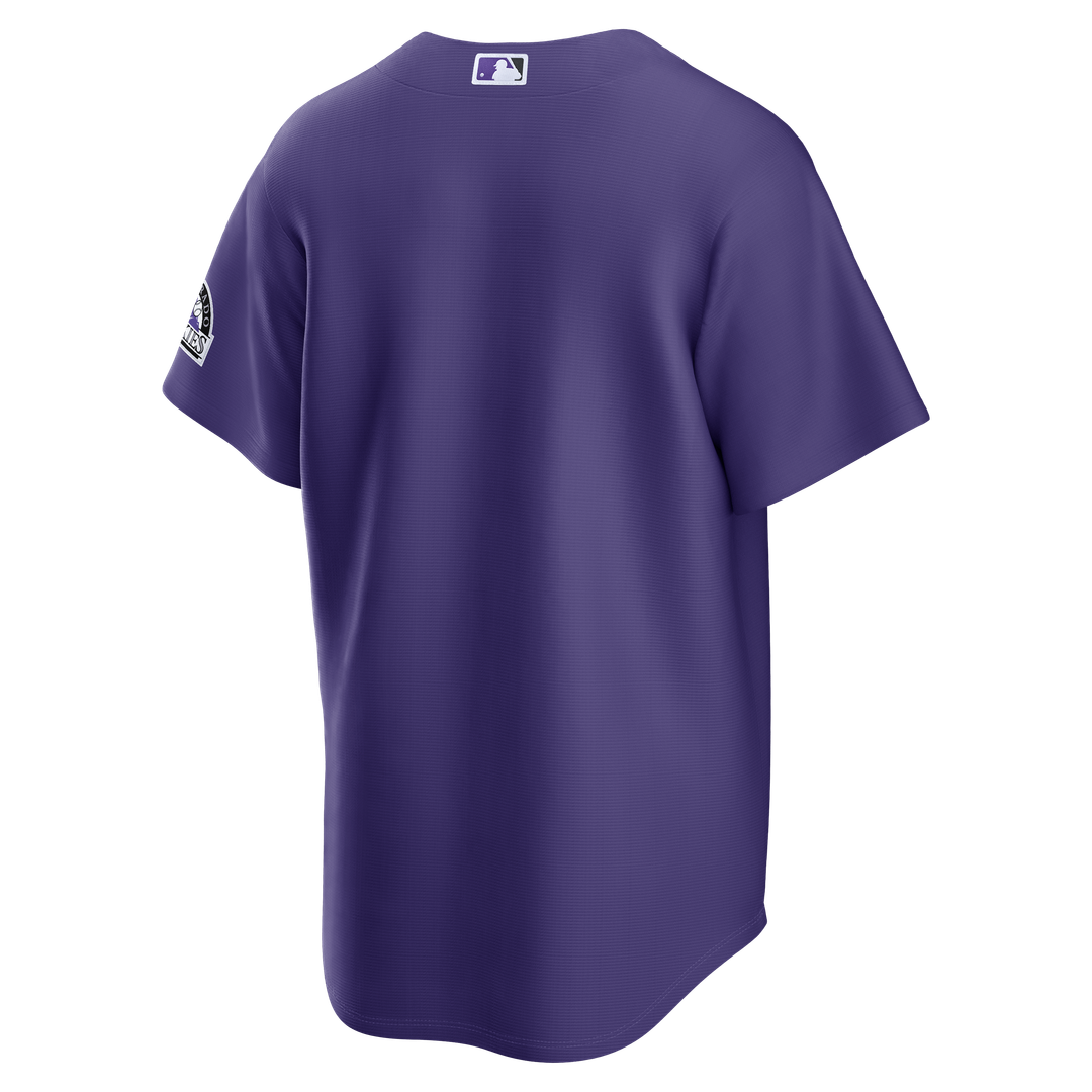 Men's Colorado Rockies  Nike Purple Alternate Stadium Jersey