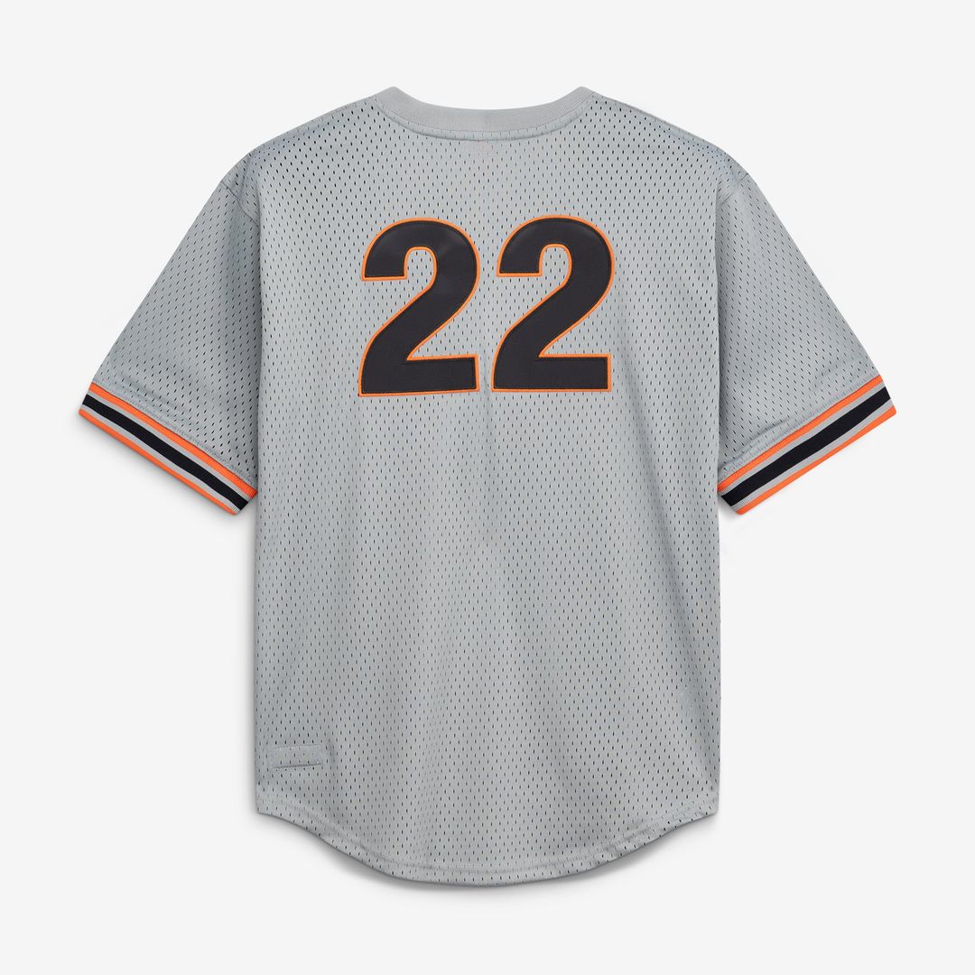 Men's San Francisco Giants Will Clark Mitchell & Ness Gray Authentic Batting Practice Jersey