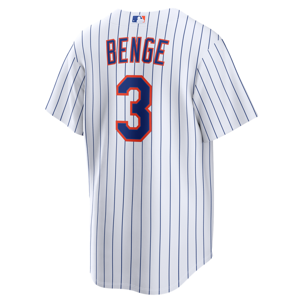 Men's New York Mets Carson Benge Nike White Home Replica Jersey
