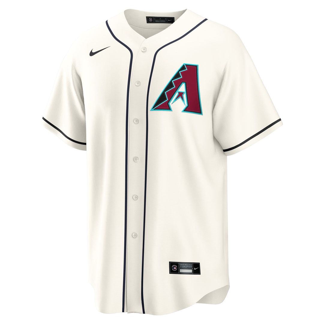 Men's  Arizona Diamondbacks  Nike Cream Home Replica Jersey