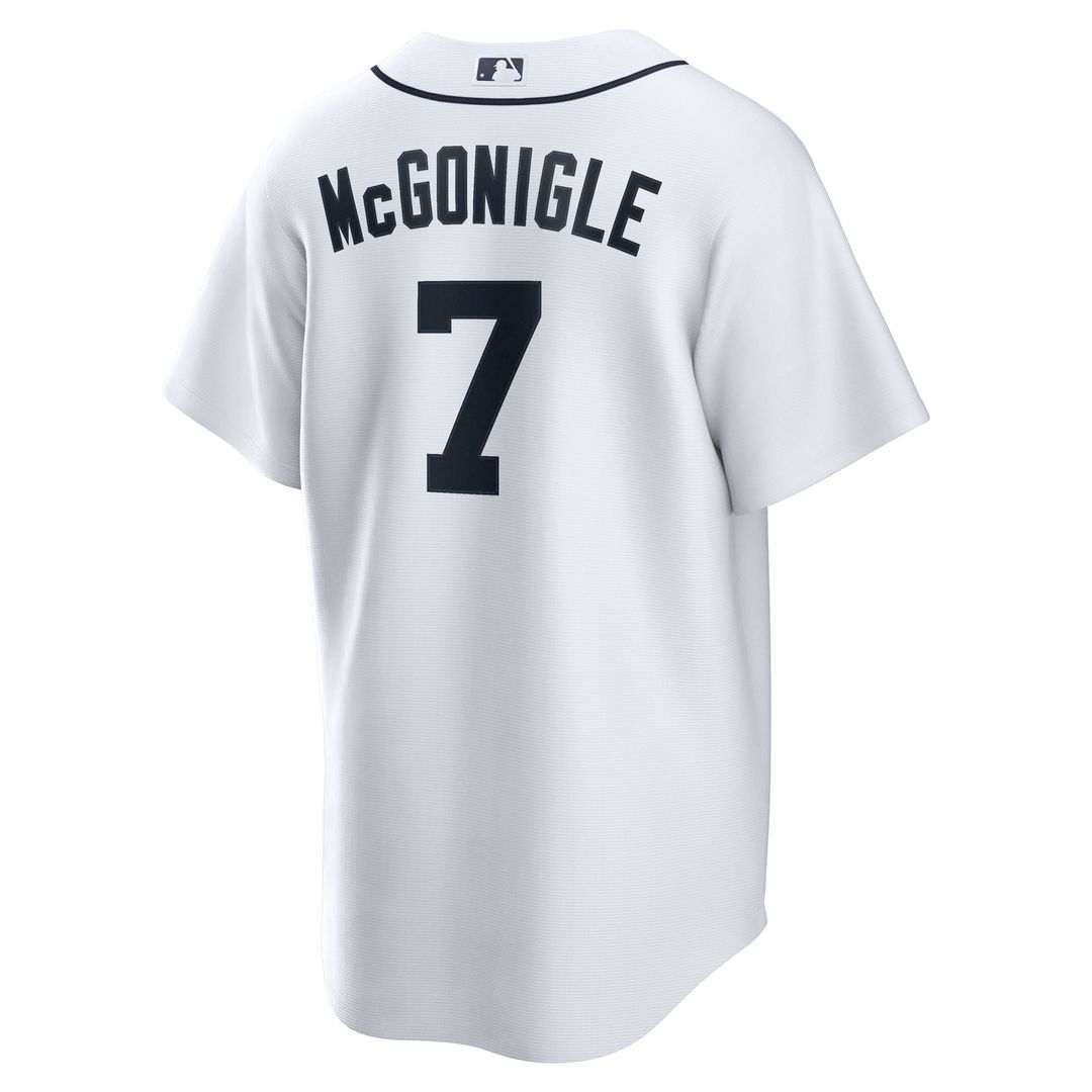 Men's Detroit Tigers Kevin McGonigle Nike White Home Replica Jersey