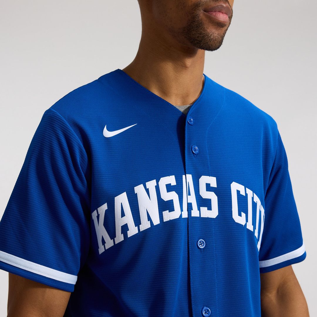 Men's Kansas City Royals Nike Gray Road Replica Team Jersey