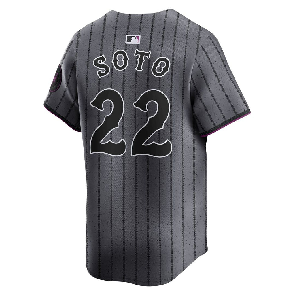 Men's New York Mets Juan Soto Nike Gray City Connect Limited Player Jersey