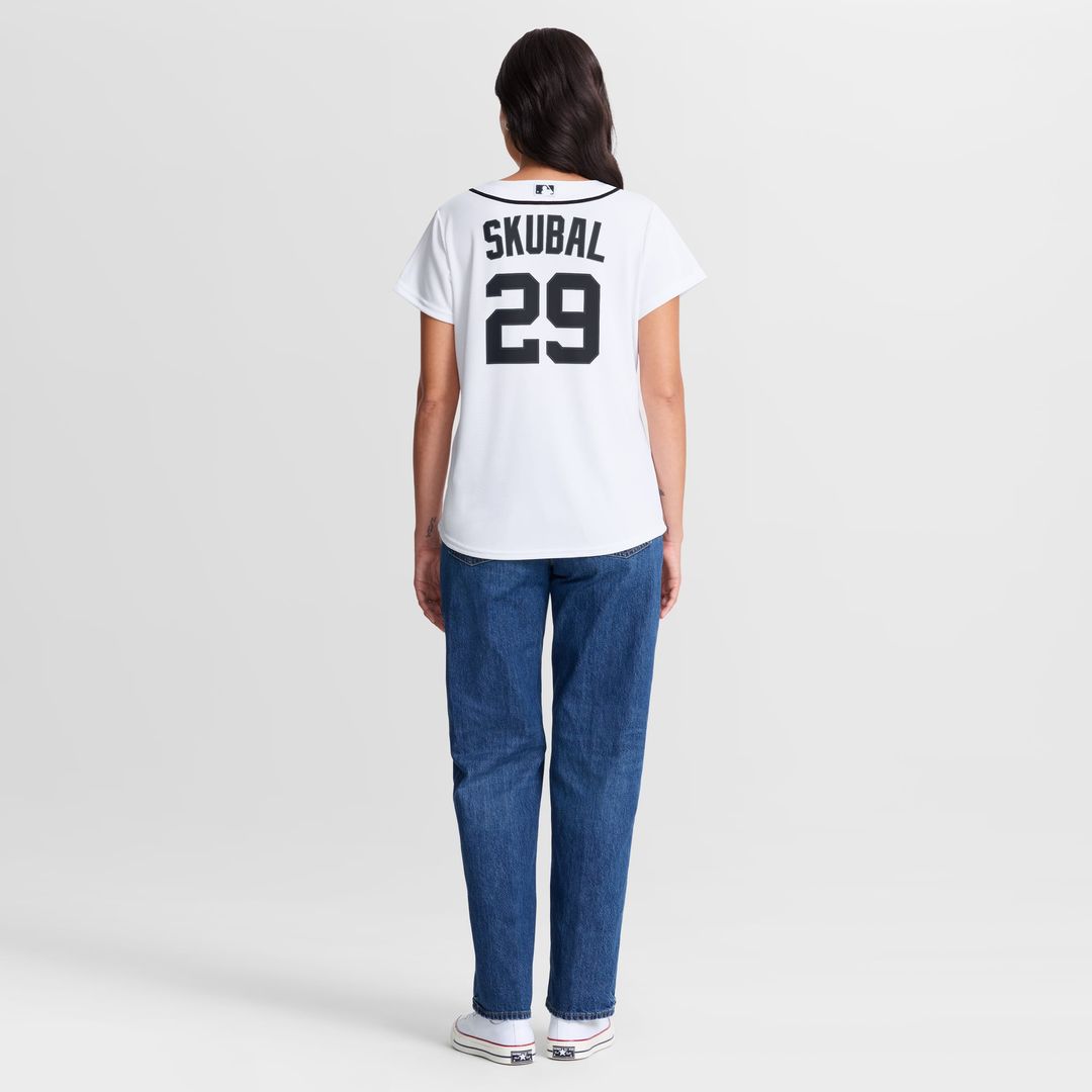 Women's Detroit Tigers Tarik Skubal Nike White Home Replica Jersey
