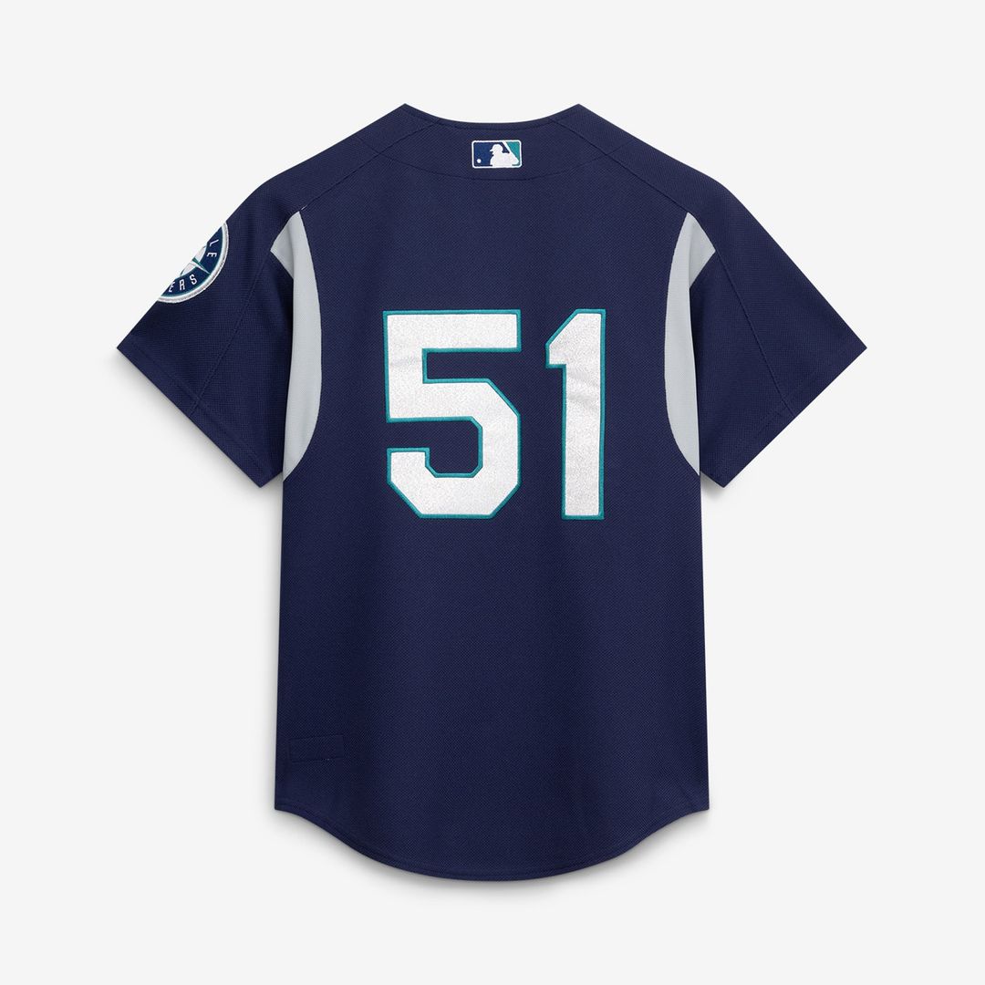 Men's Seattle Mariners Ichiro Suzuki Mitchell & Ness Navy Cooperstown Collection Batting Practice Jersey