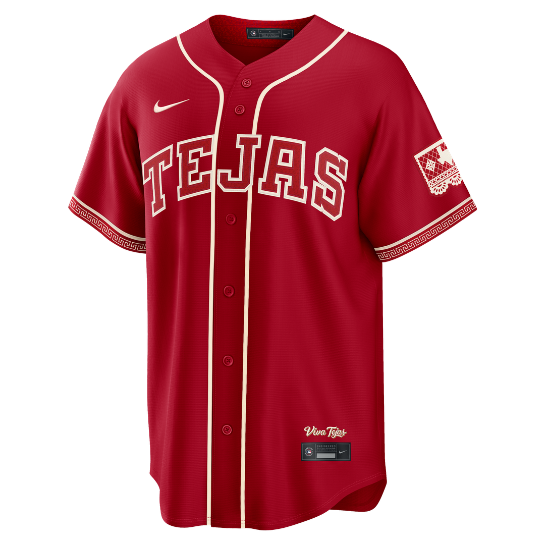 Men's Texas Rangers Joc Pederson Nike Red 2026 City Connect Stadium Jersey