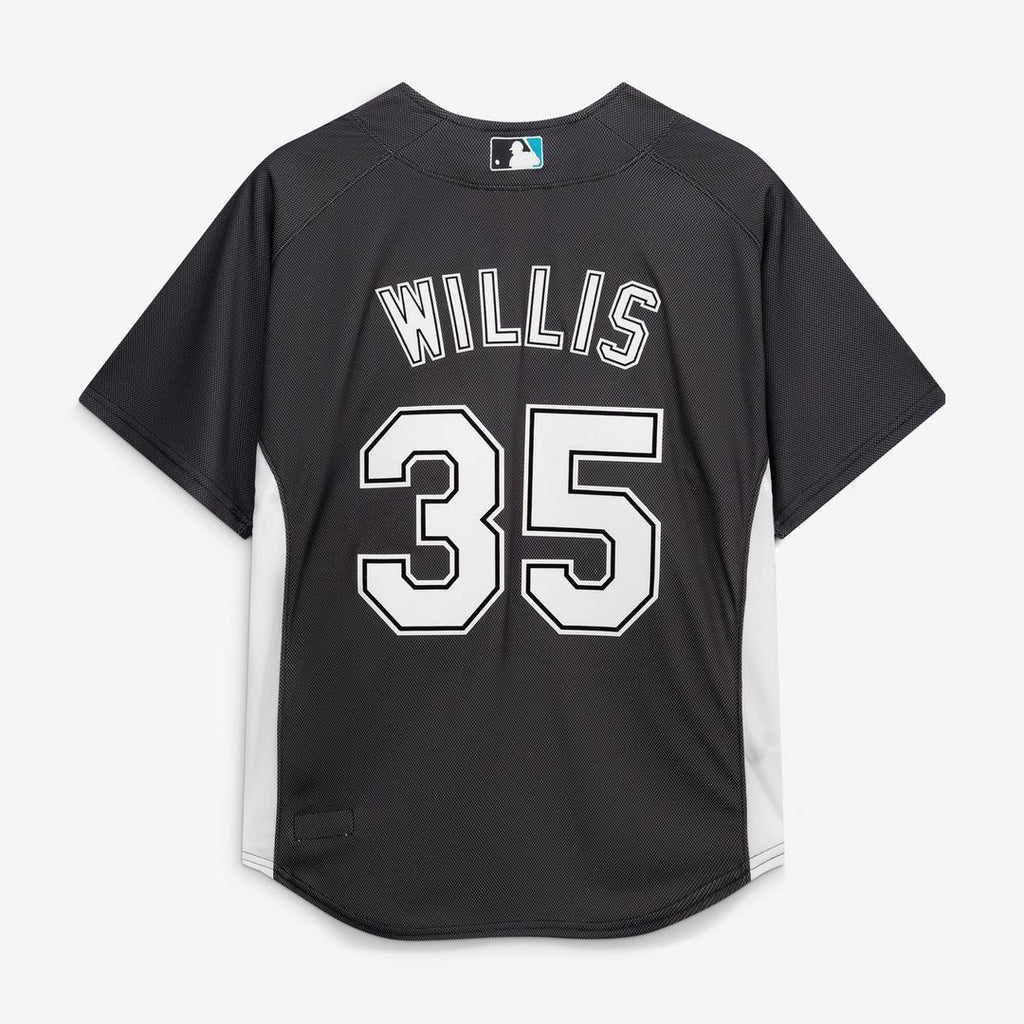 Men's Florida Marlins Dontrelle Willis Mitchell & Ness Black Authentic Batting Practice Jersey