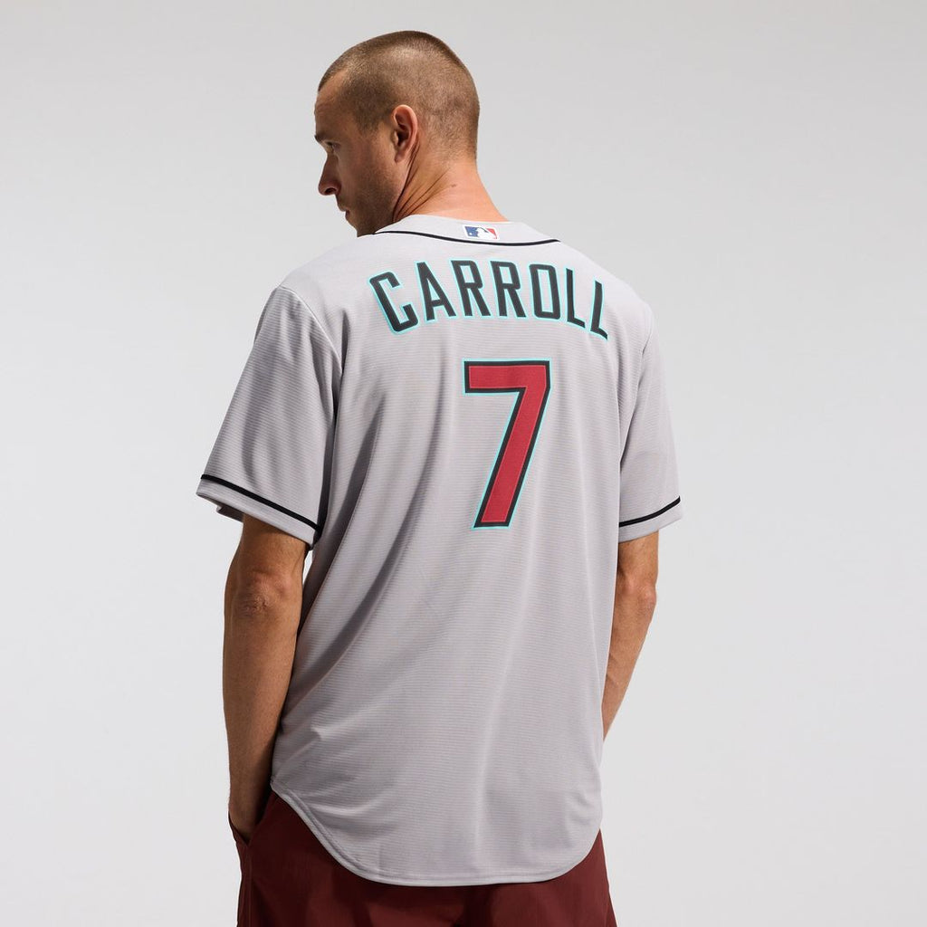 Men's Arizona Diamondbacks Corbin Carroll Nike Black Alternate Replica Jersey