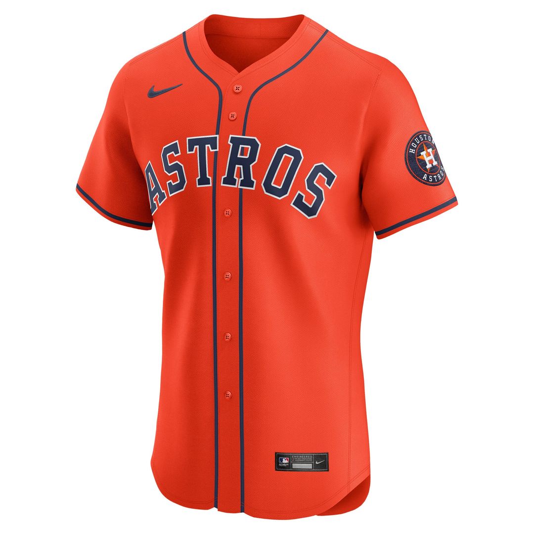 Men's Houston Astros Nike Orange Alternate Elite Jersey
